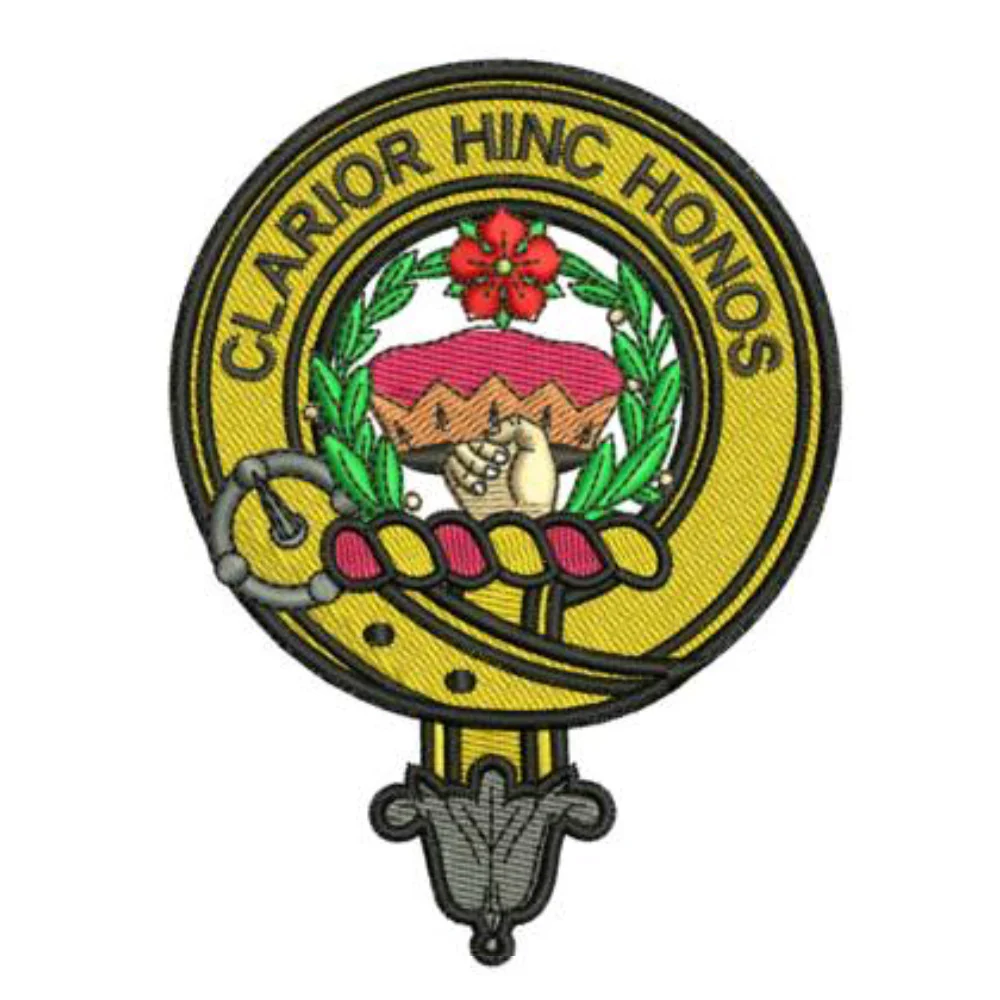 Buchanan Clan Crest Embroidered Rugby Shirt - Image 2