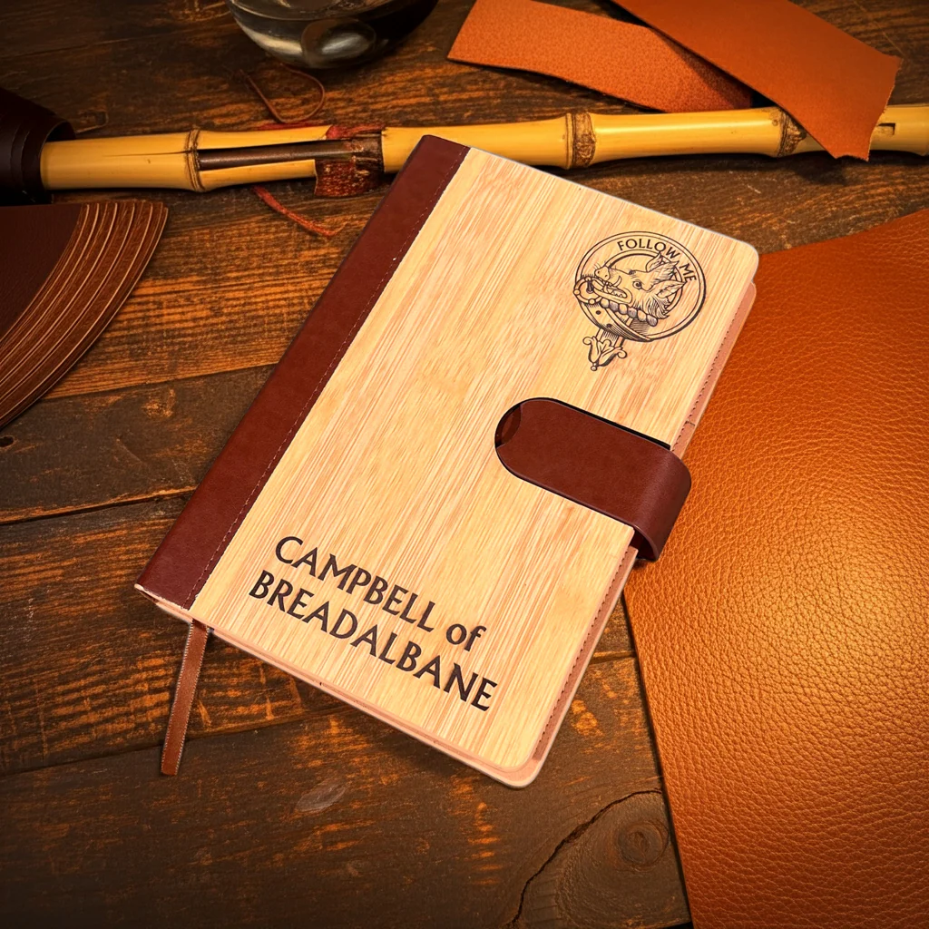 Clan Crest Luxury Bamboo Covered Notebook Boxed Set