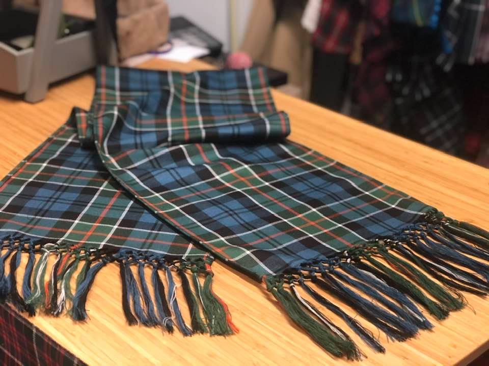Colquhoun Ancient Hand Knotted Tartan Sash - Image 3