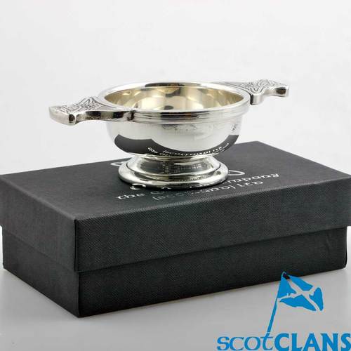 Drummond Clan Crest Engraved Quaich. - Image 2