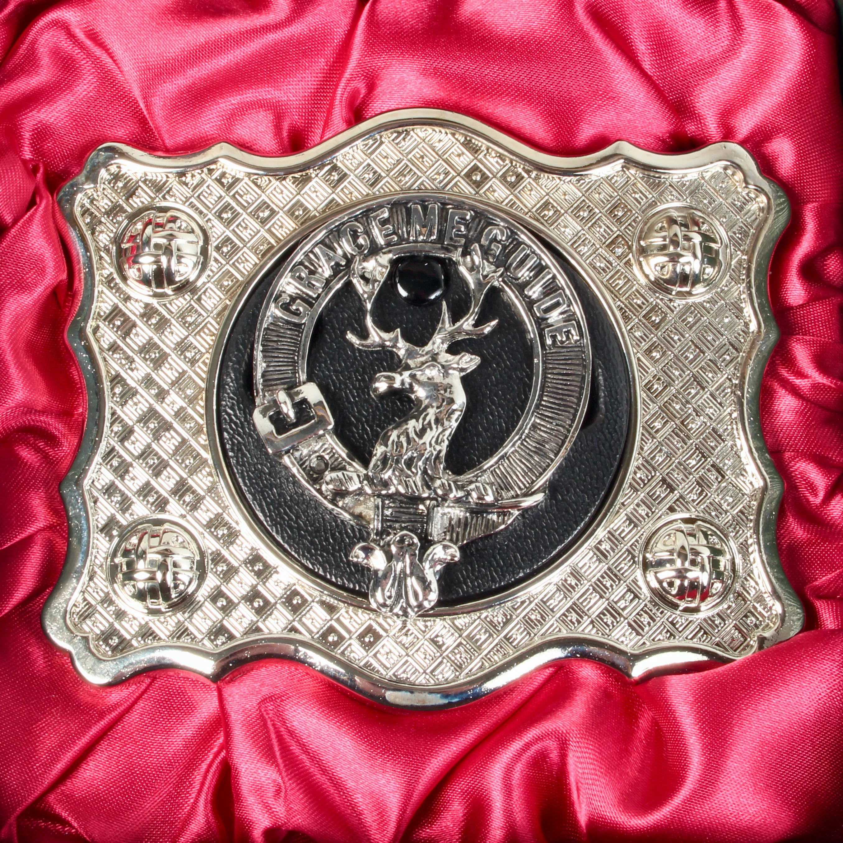 Forbes Pewter Clan Crest Buckle For Kilt Belts - Image 2