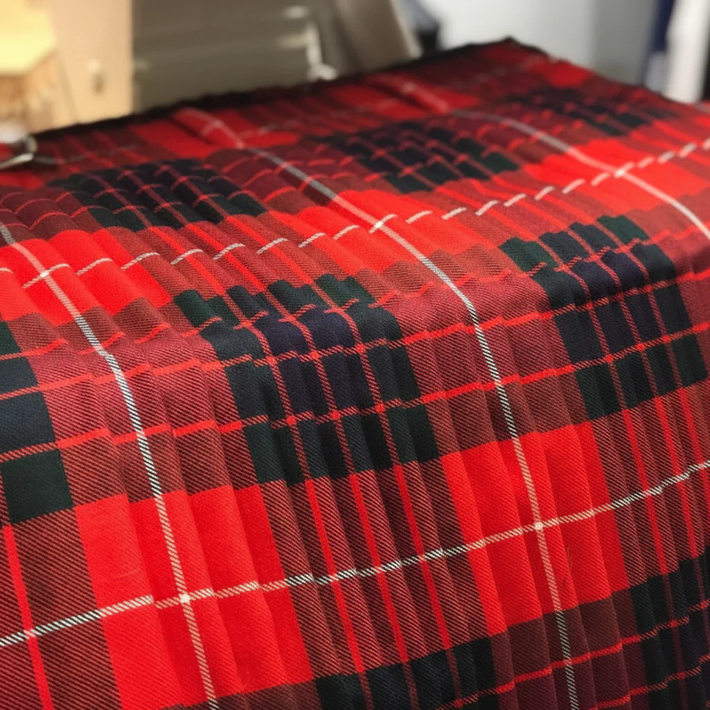 Fraser Red Modern Heavyweight Hand Stitched Kilt