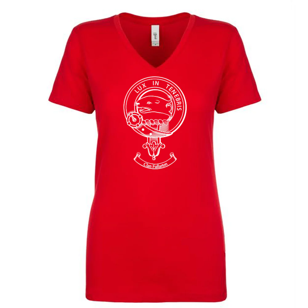Fullarton Clan Crest Ladies Ouline T-Shirt
