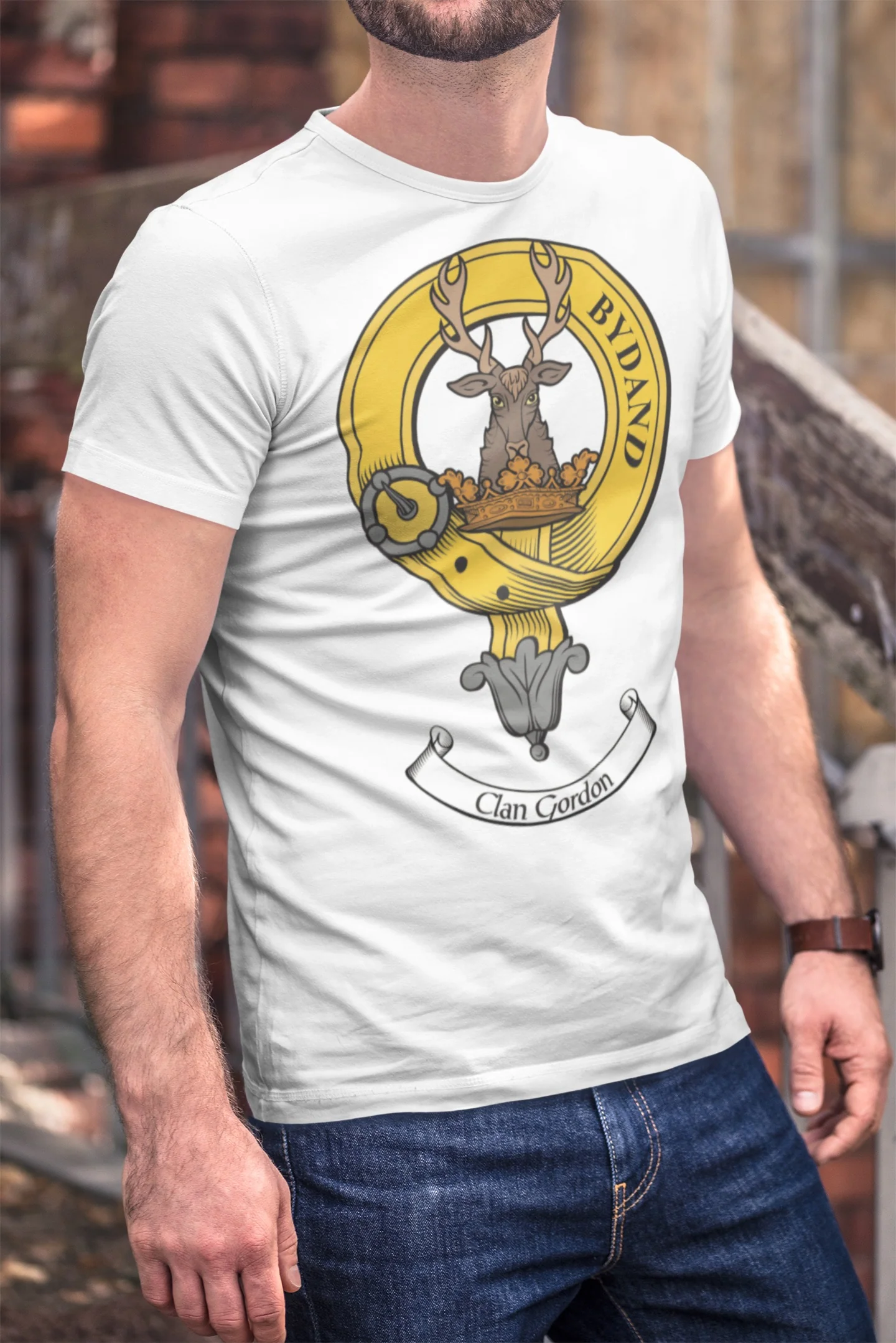 Gordon Clan Crest Men's T-Shirt - Custom Heritage Design, Premium Quality, Multiple Sizes