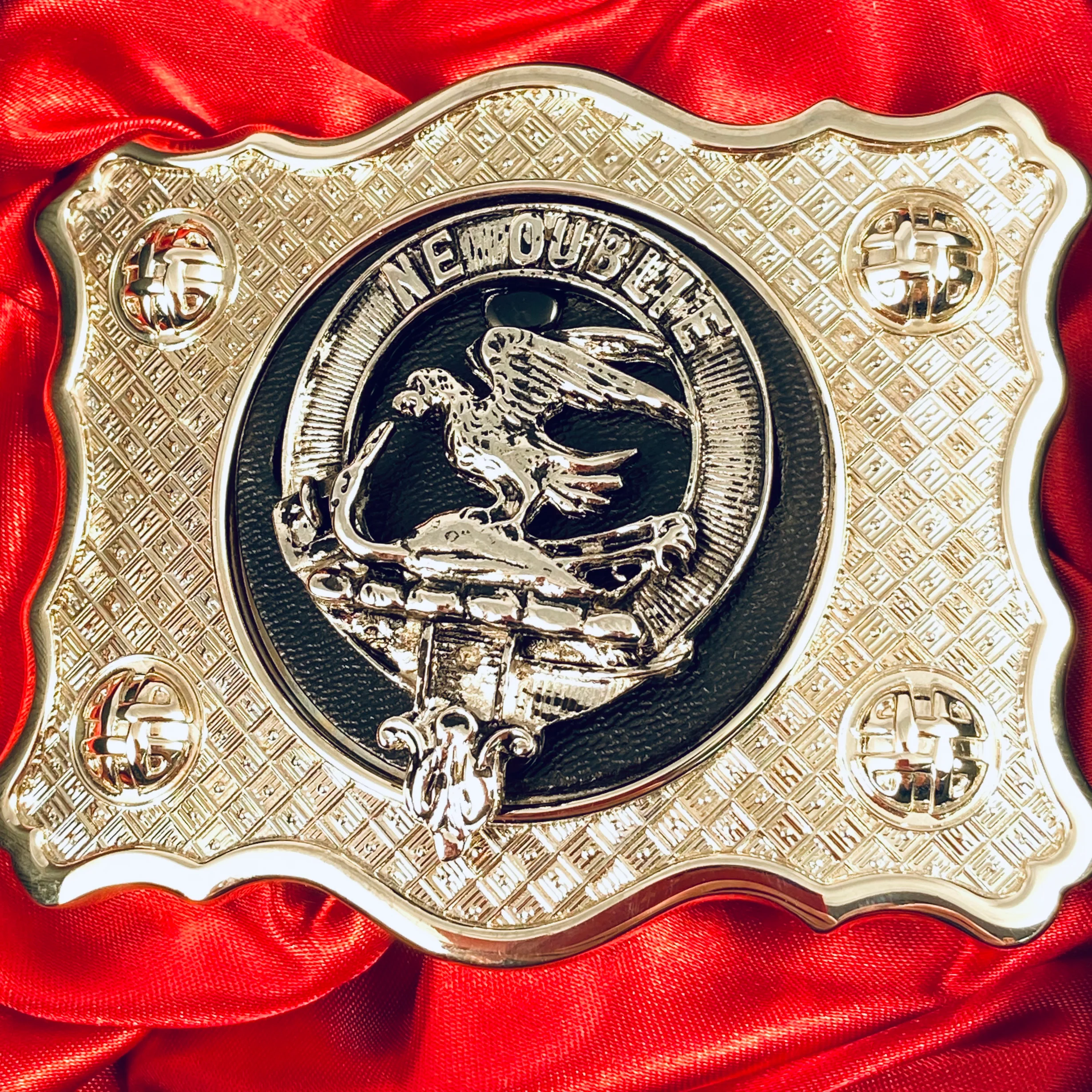 Graham Pewter Clan Crest Buckle For Kilt Belts - Image 2