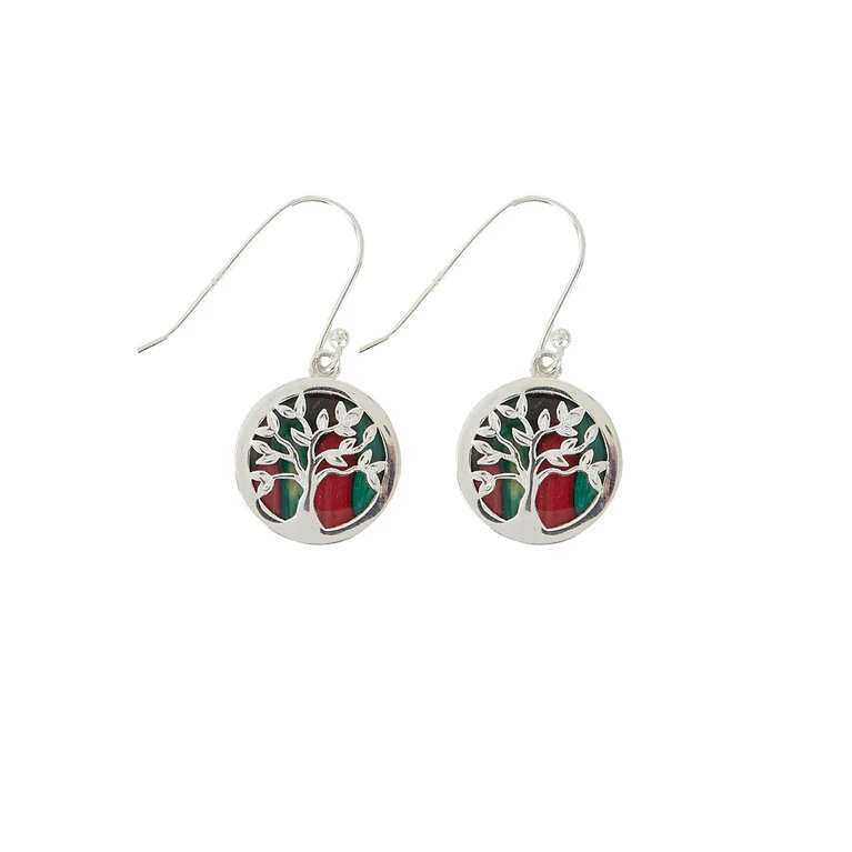 Heathergems Tree of Life Silver Earrings