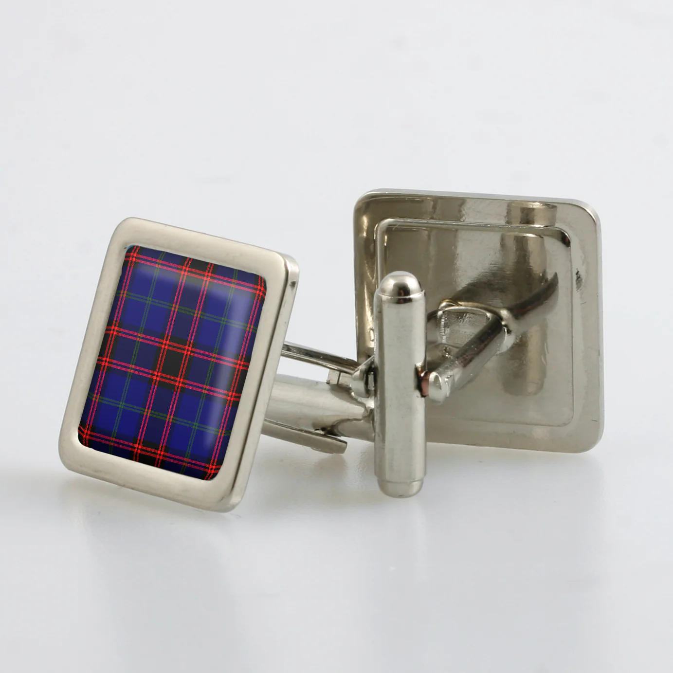 Home / Hume Modern Tartan Cufflinks - Choose Your Shape.