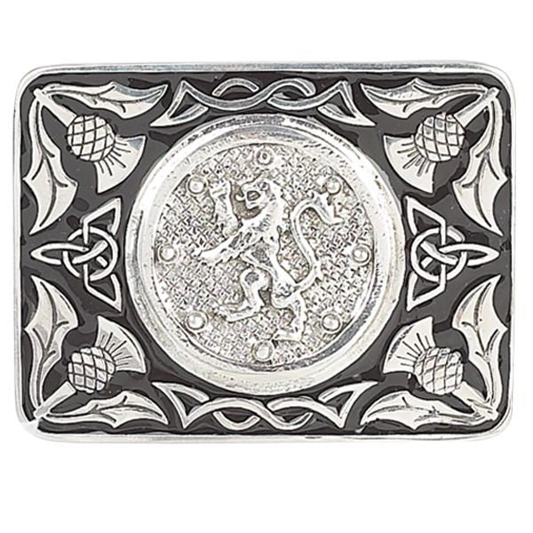 Lion Rampant Enamel Belt Buckle