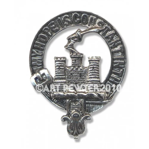 MacDonald of Clanranald Pewter Clan Crest Buckle For Kilt Belts - Image 2