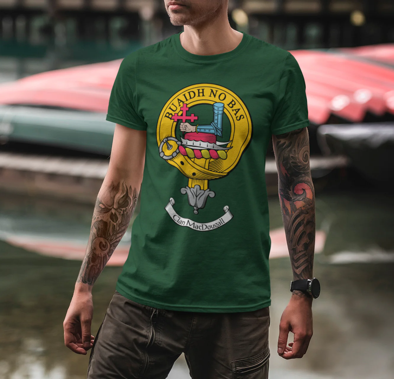 MacDougall Clan Crest Gents T Shirt