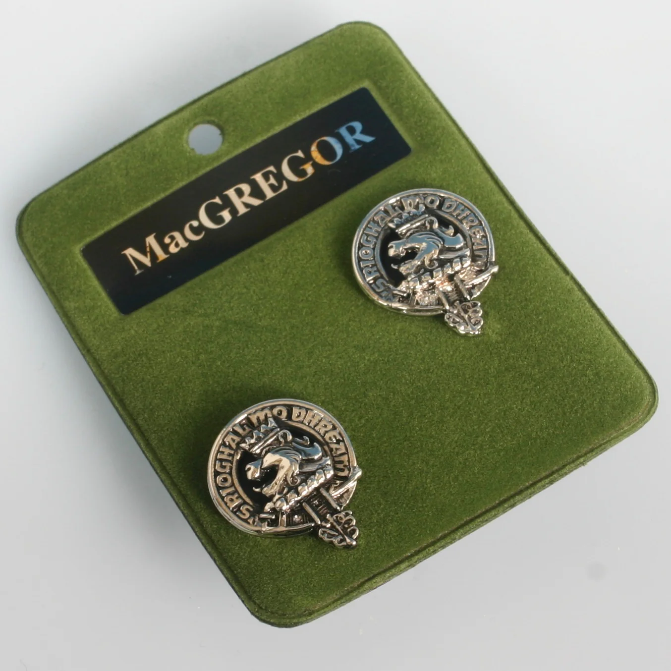 MacGregor Clan Crest Pewter Cufflinks