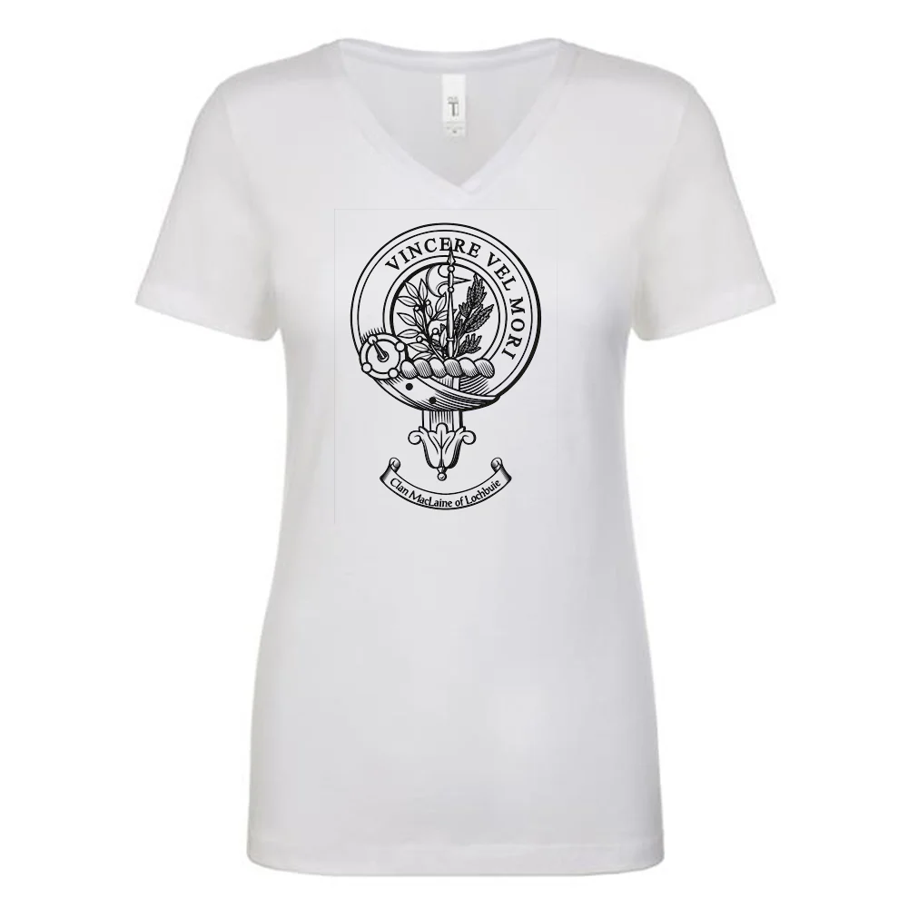 MacLaine of Lochbuie Clan Crest Ladies Ouline T-Shirt