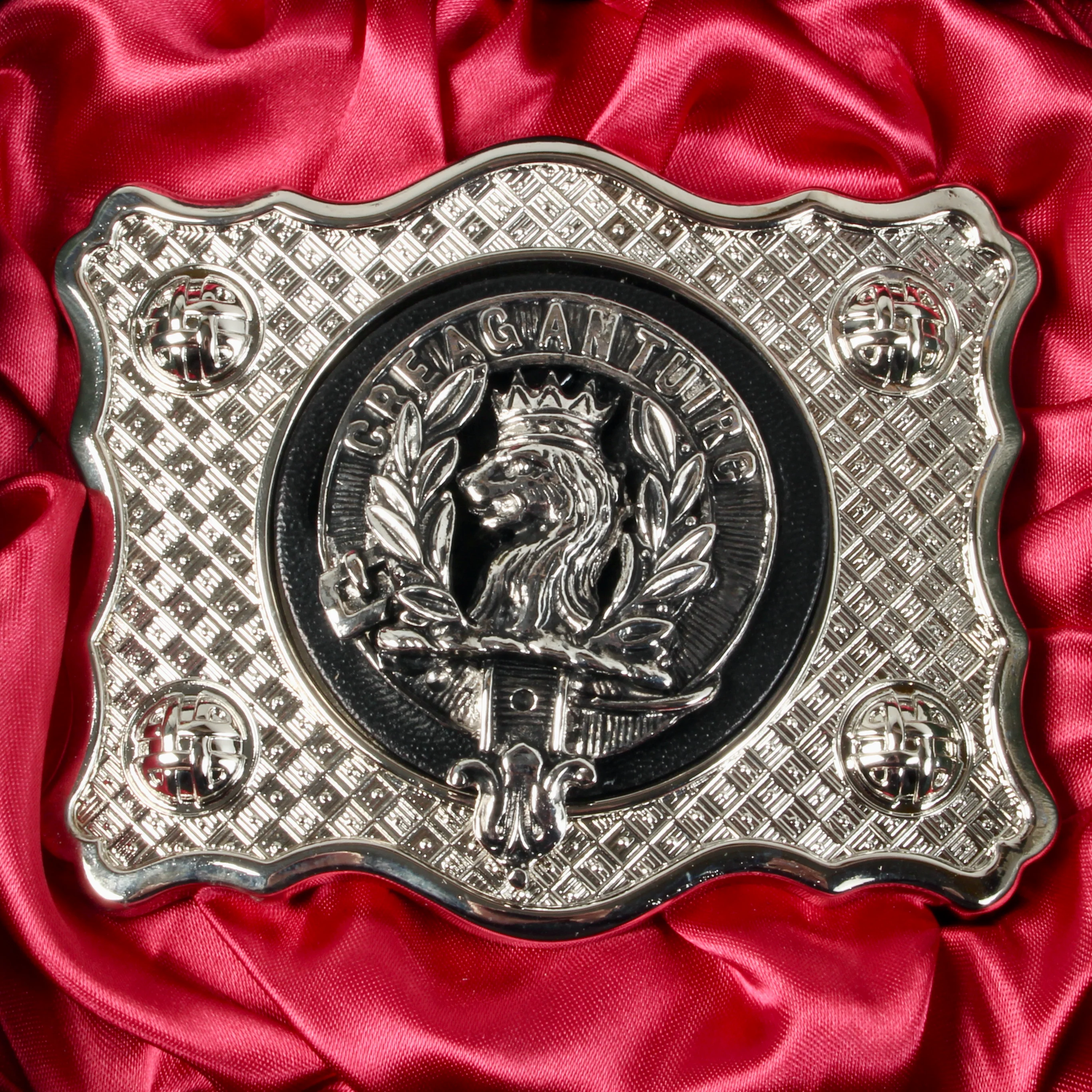 MacLaren Pewter Clan Crest Buckle For Kilt Belts - Image 2