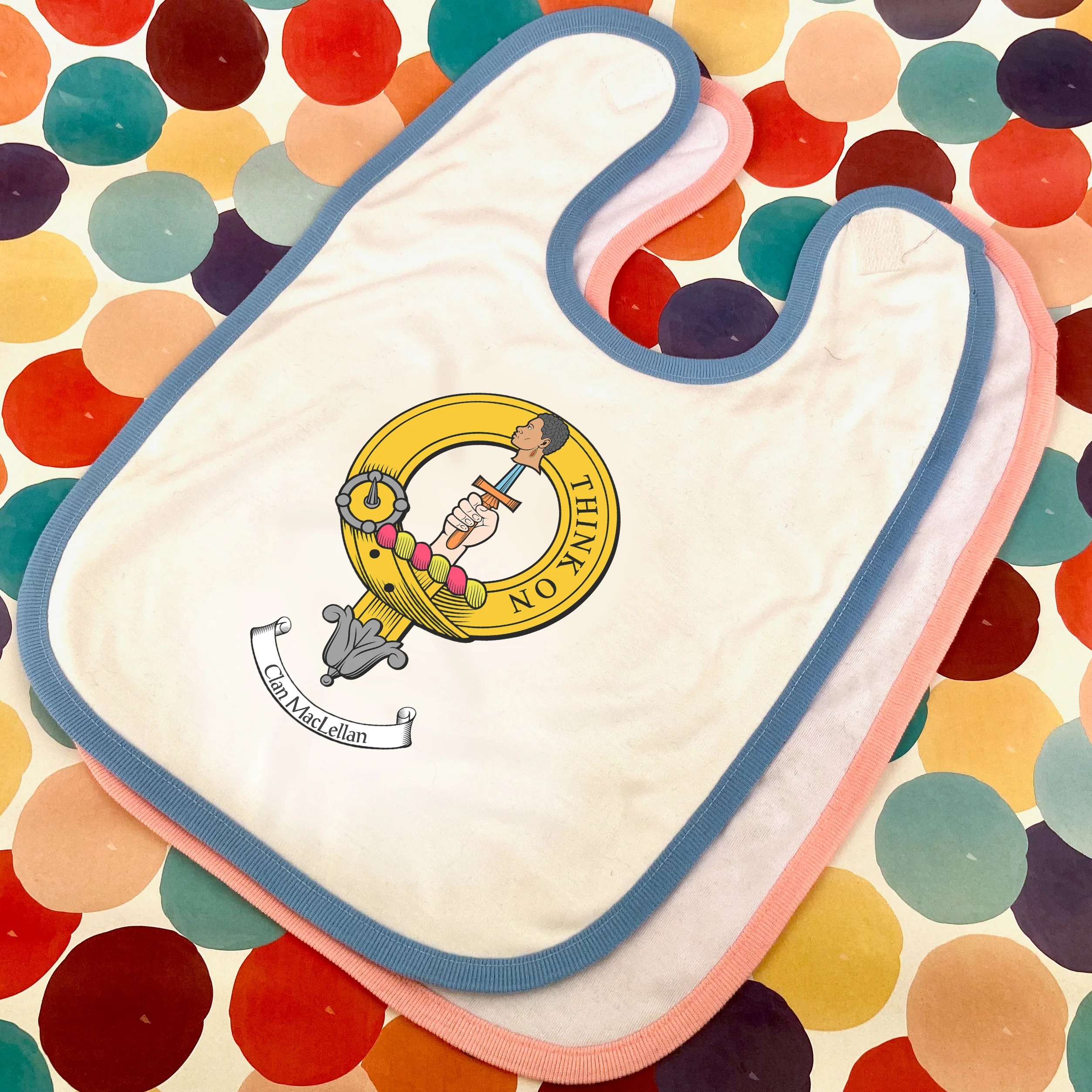 MacLellan Clan Crest Baby Bib