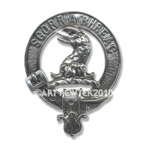 MacNicol Pewter Clan Crest Buckle For Kilt Belts - Image 2
