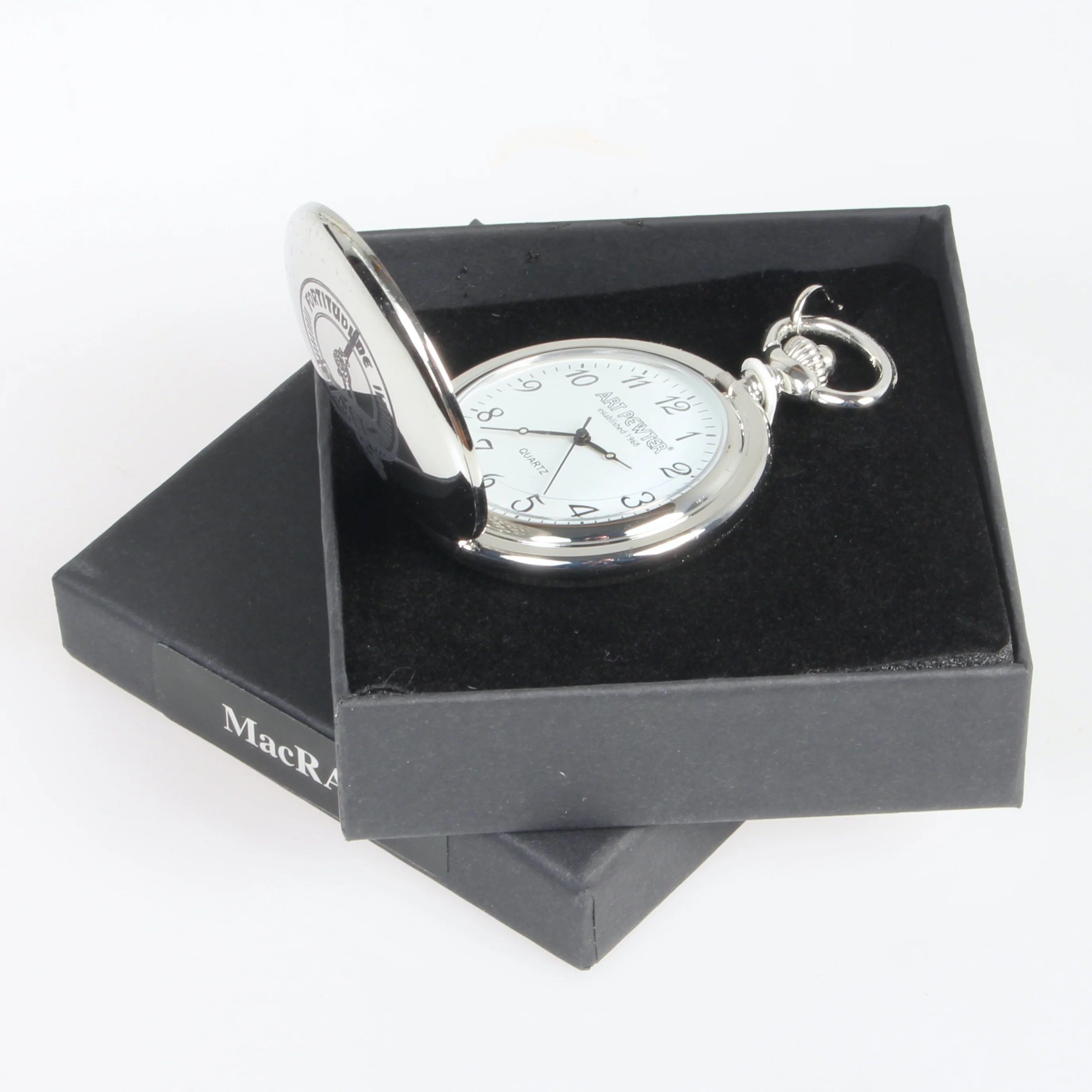 MacRae Clan Crest Engraved Pocket Watch - Image 2