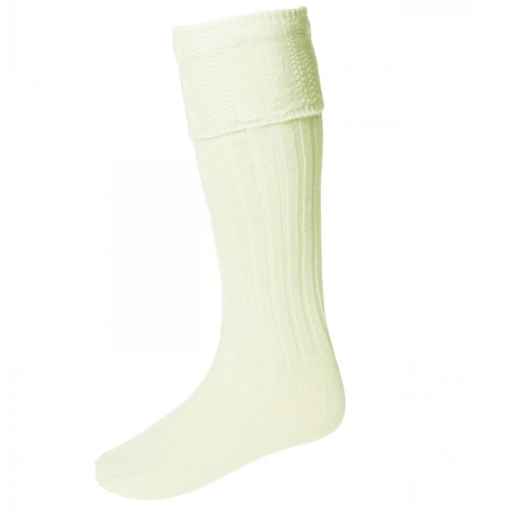 Merino Wool Kilt Hose Ecru