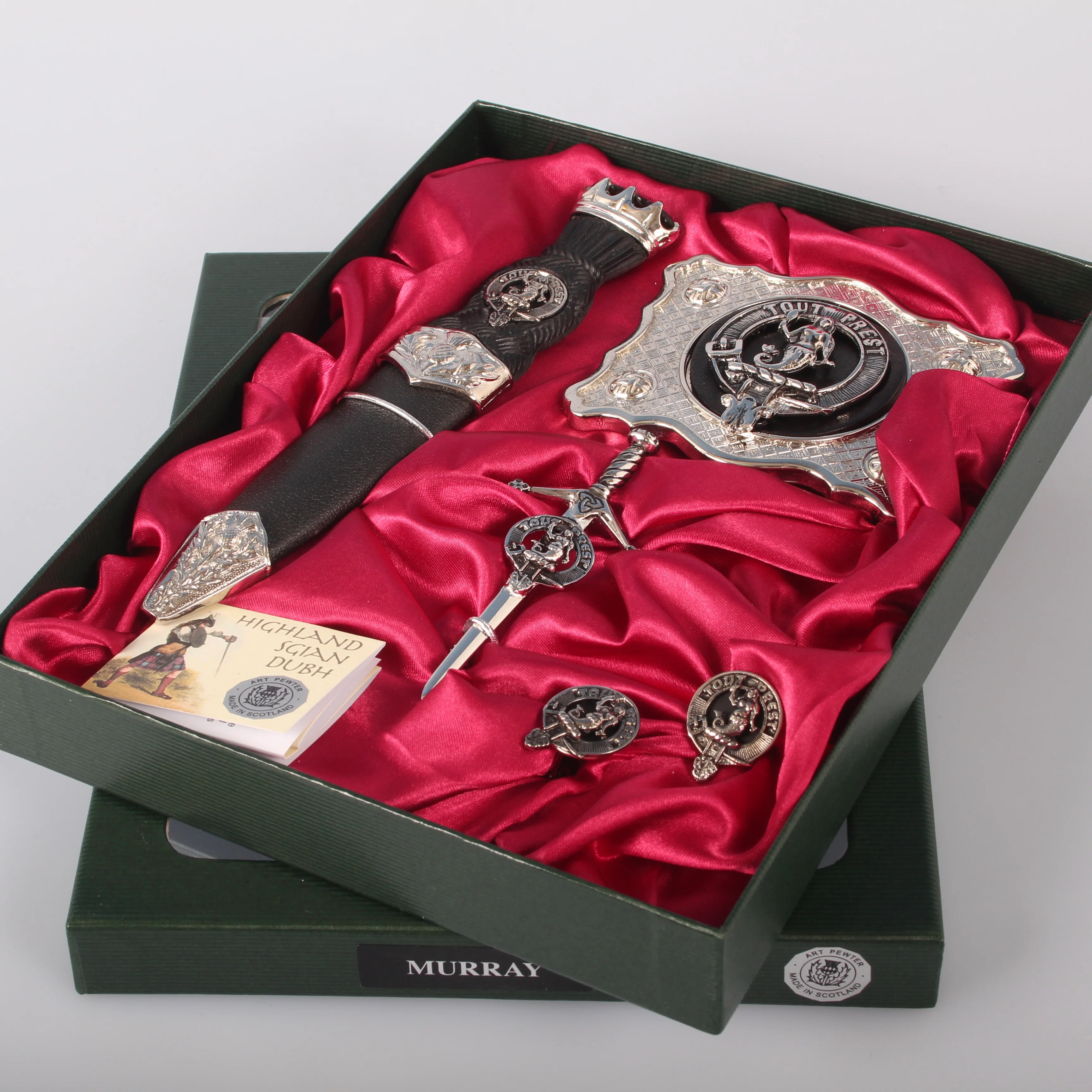 Murray Clan Crest Kilt Accessory Gift Set