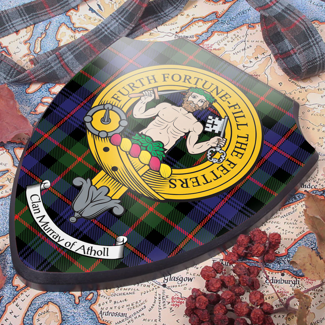 Murray of Atholl Clan Crest Printed Wall Plaque - Custom Made