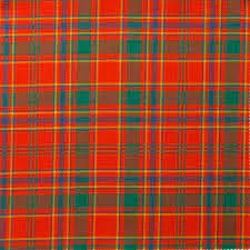 Wool Tartan Tie with Clan Crest Clip - Image 70
