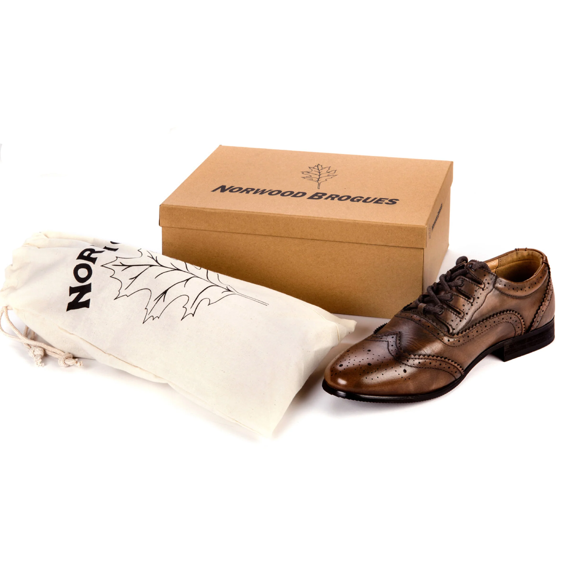 Norwood Brown Ghillie Brogues - Image 2