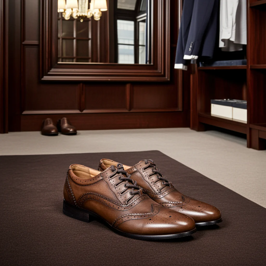 Norwood Brown Ghillie Brogues - Image 5