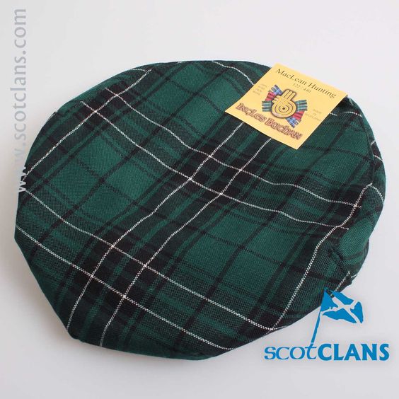Pure Wool Golf Cap in MacLean Hunting Modern Tartan - Image 2