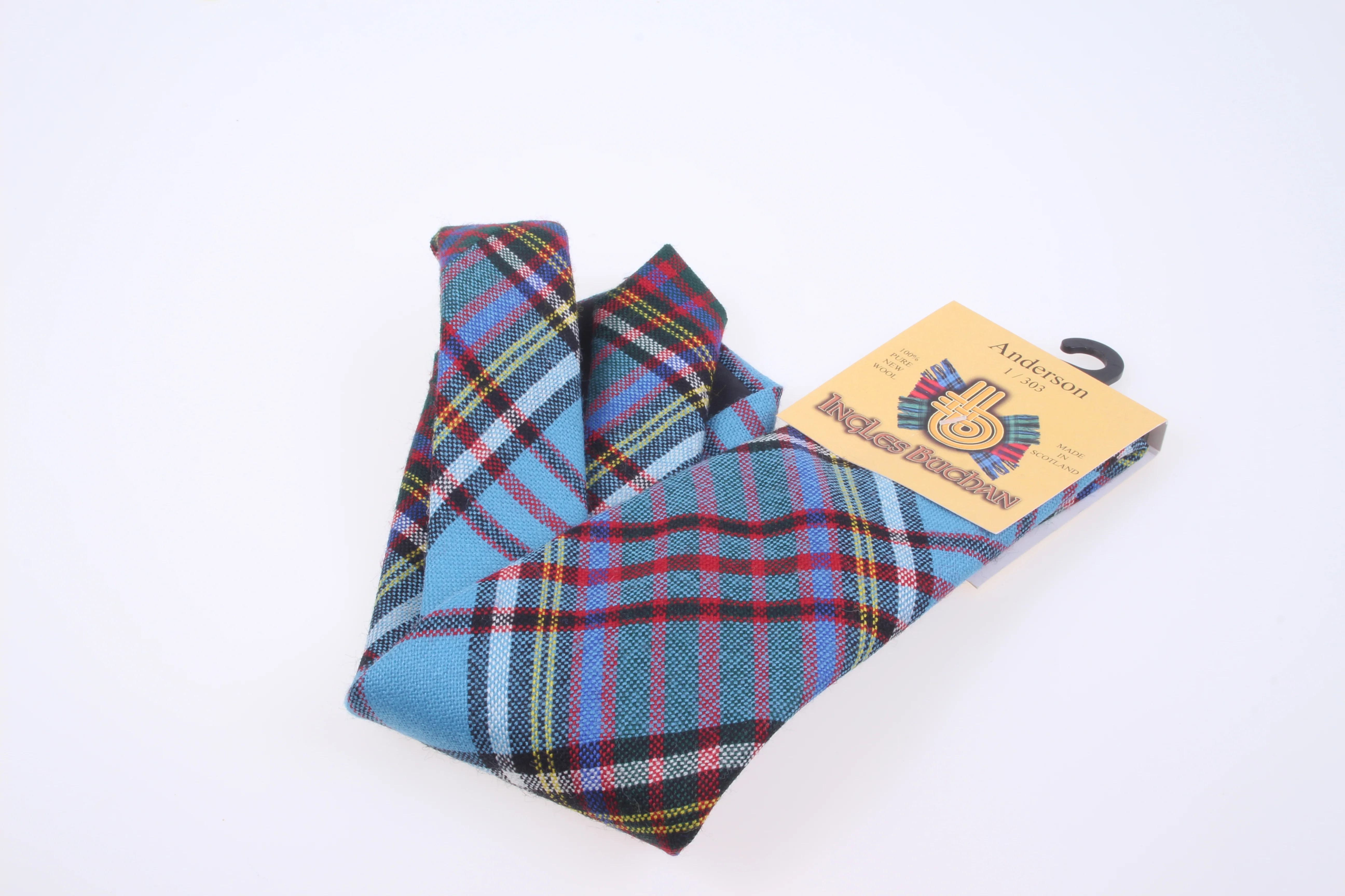 Pure Wool Tie in Anderson Ancient Tartan - Image 2