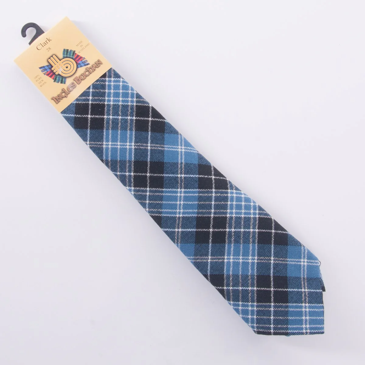 Pure Wool Tie in Clark Tartan - Image 2