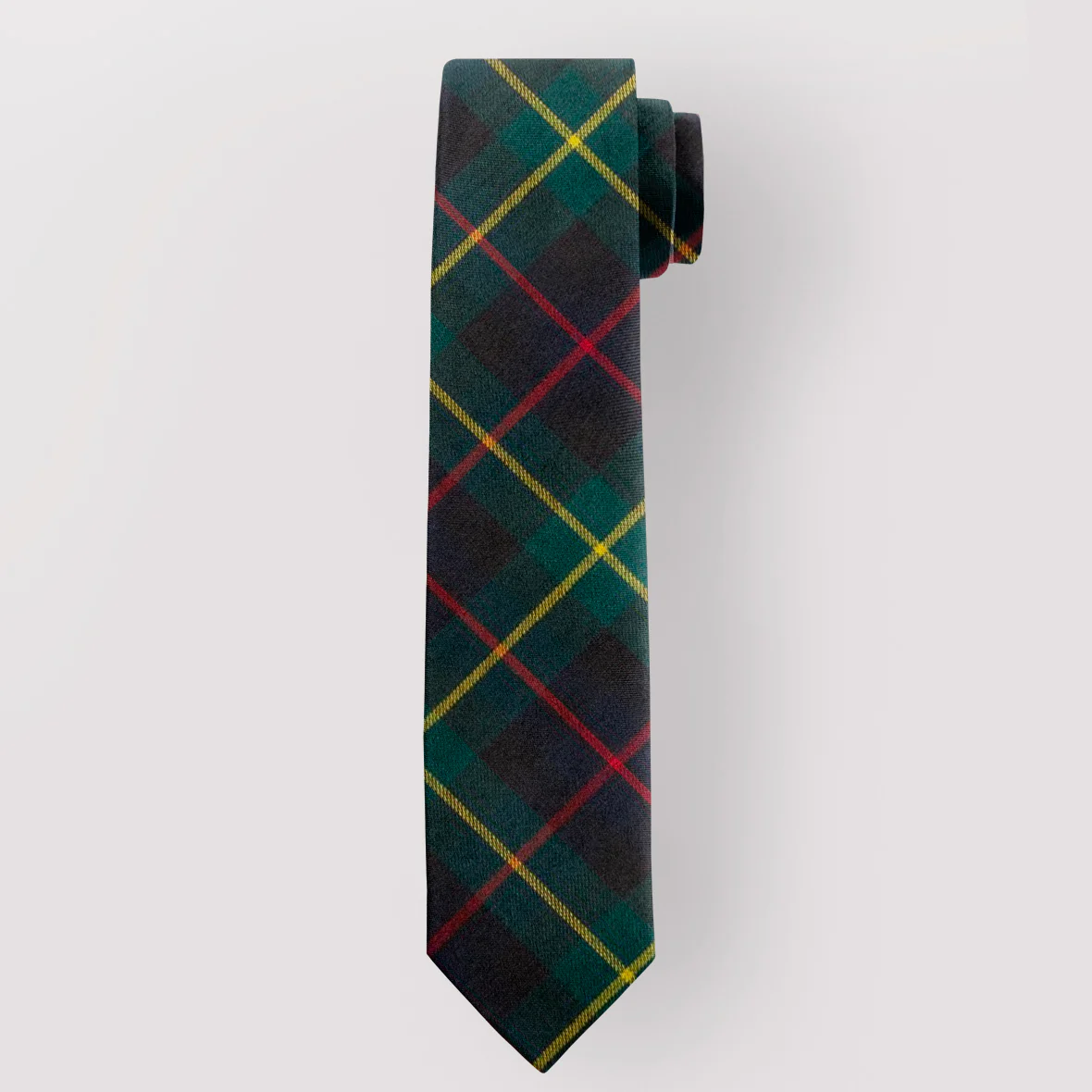 Pure Wool Tie in Farquharson Modern Tartan - Image 2