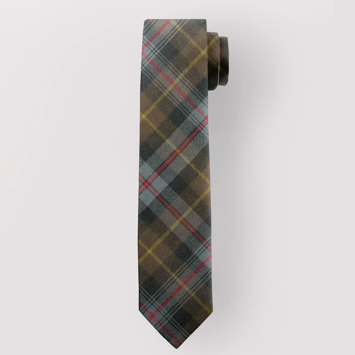 Pure Wool Tie in Farquharson Weathered Tartan. - Image 2
