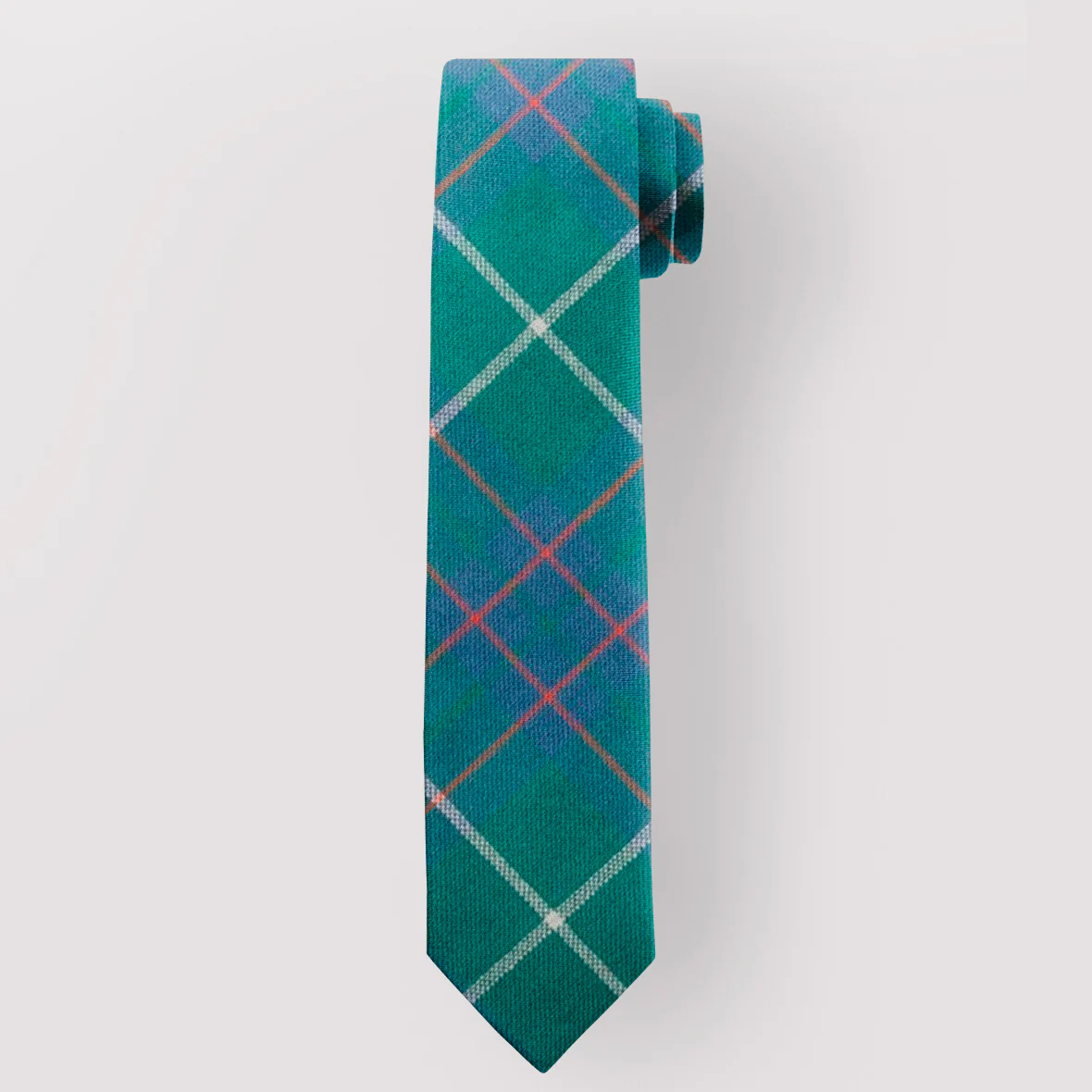 Pure Wool Tie in Hunting MacIntyre Ancient Tartan - Image 2