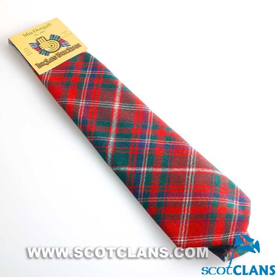 Pure Wool Tie in MacDougall Modern Tartan - Image 2