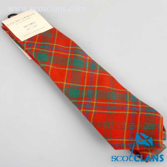 Pure Wool Tie in Munro Ancient Tartan