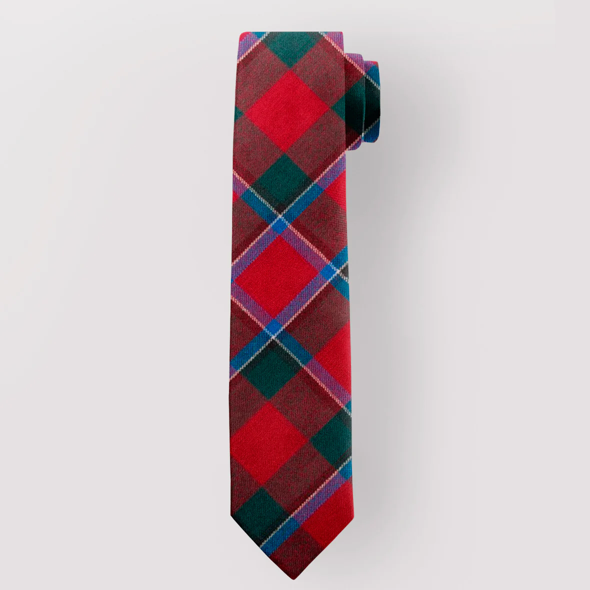 Pure Wool Tie in Sinclair Modern Tartan - Image 2