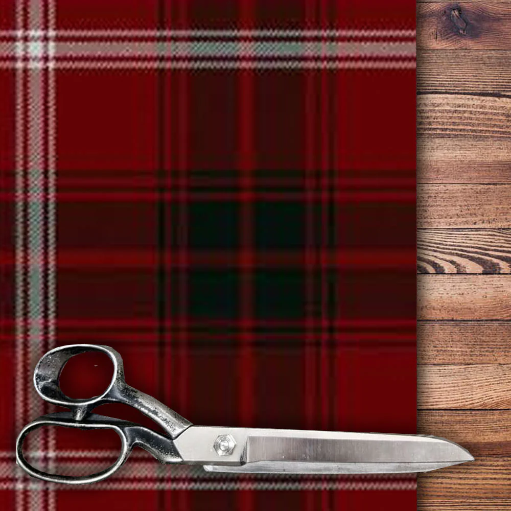 Rothesay Red Modern Tartan by the Meter