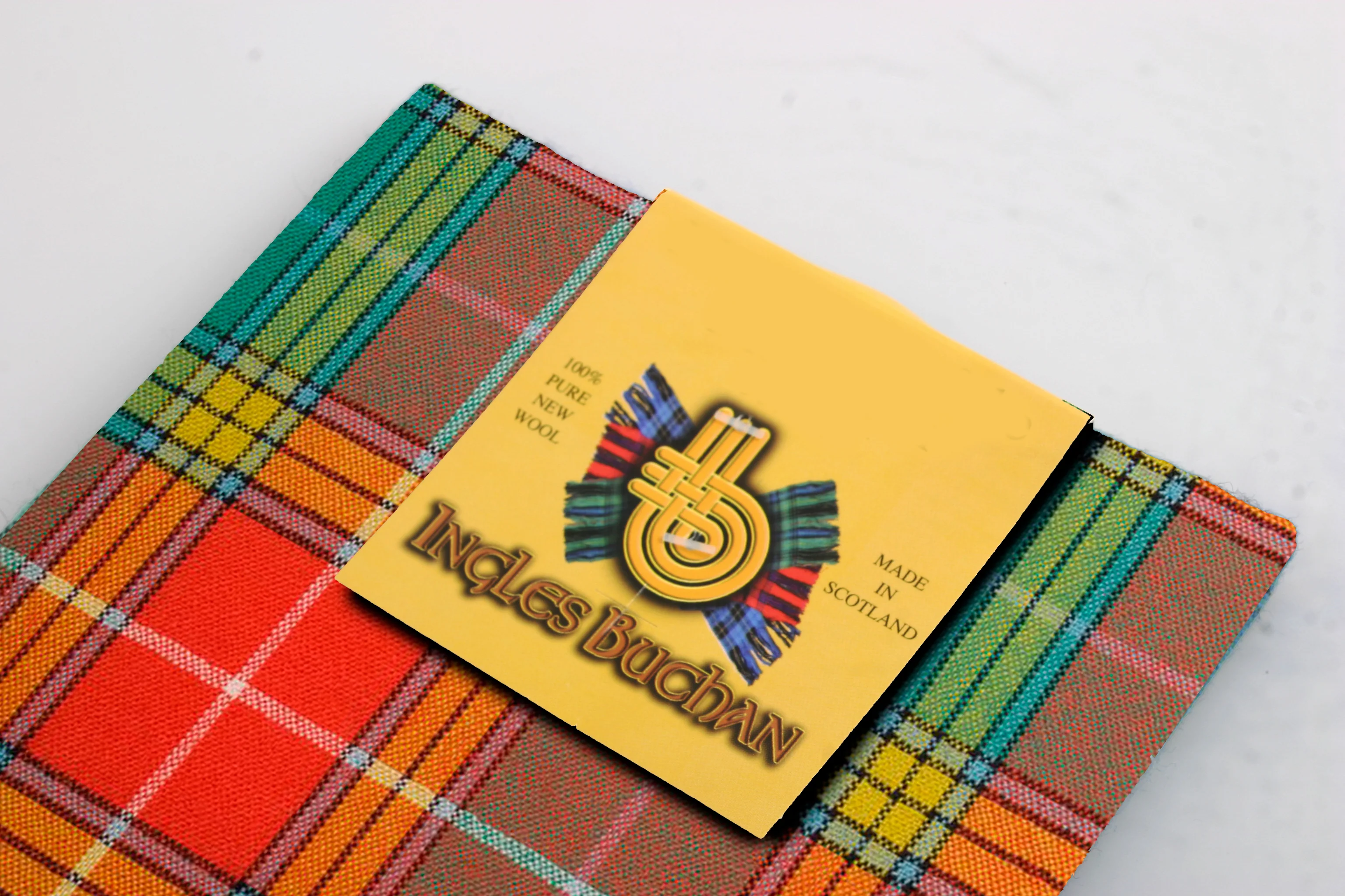 Scarf in Buchanan Old Sett Ancient Wool Tartan.