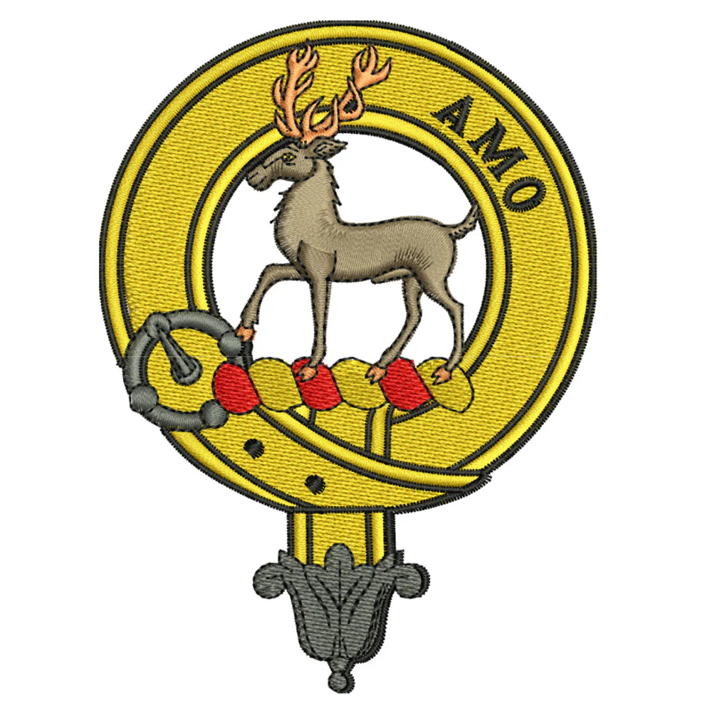 Scott Clan Crest Embroidered Rugby Shirt