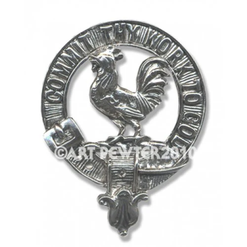 Sinclair Clan Crest Badge in Pewter