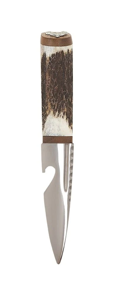 Staghorn Bottle Opener Sgian Dubh With Walnut - Image 4