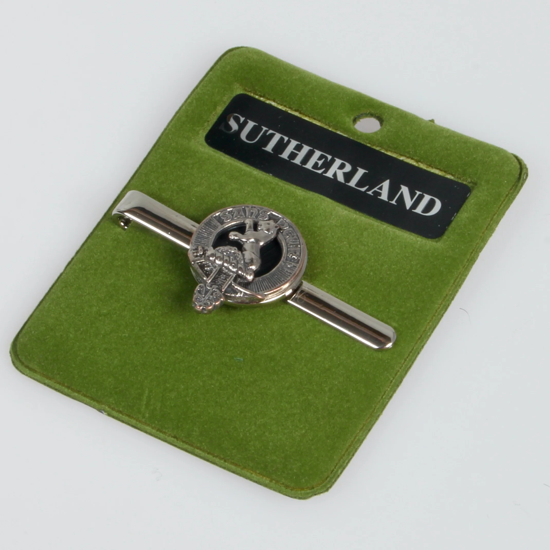 Sutherland Clan Crest Pewter Tie Slide