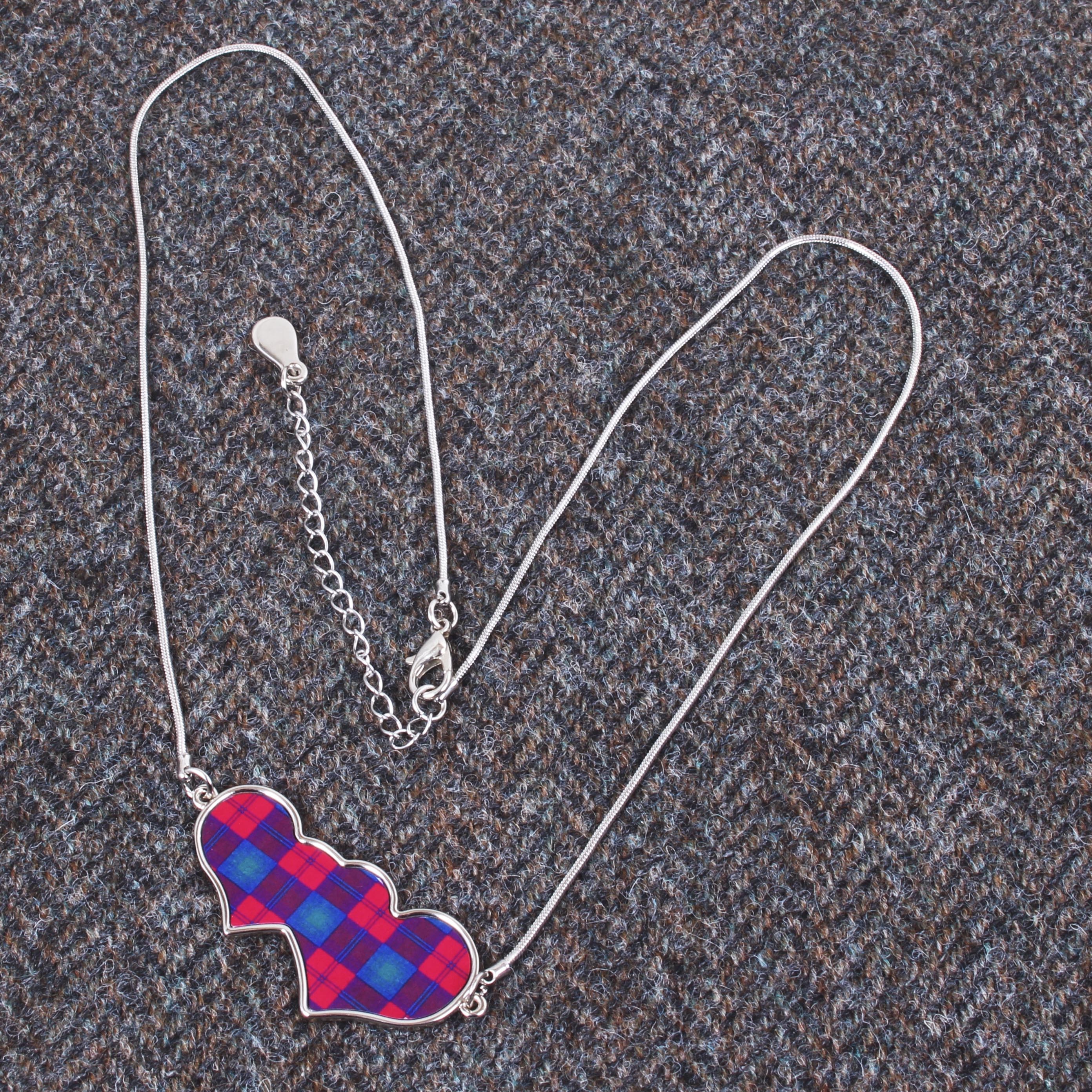 Tartan Linked Heart Necklace - Image 2
