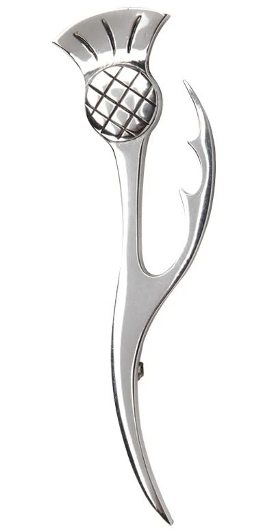 Thistle Leaf Kilt Pin & Cufflink Set - Image 2
