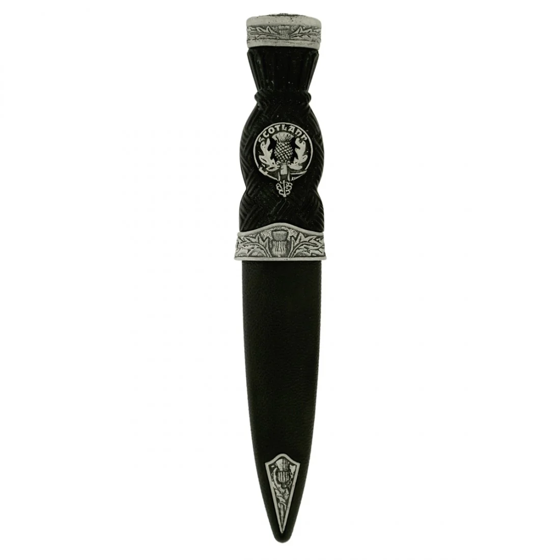 Thistle Pattern Top Clan Crest Sgian Dubh - Image 2