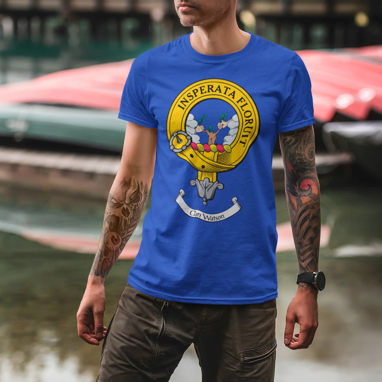 Watson Clan Crest Men's T-Shirt - Vibrant Colors, Comfortable Fit, Size S-3XL