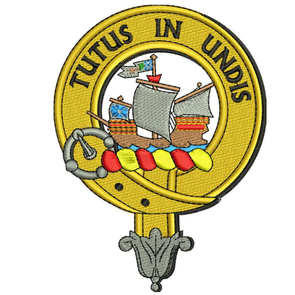 Wood Clan Crest Embroidered Polo - Image 2