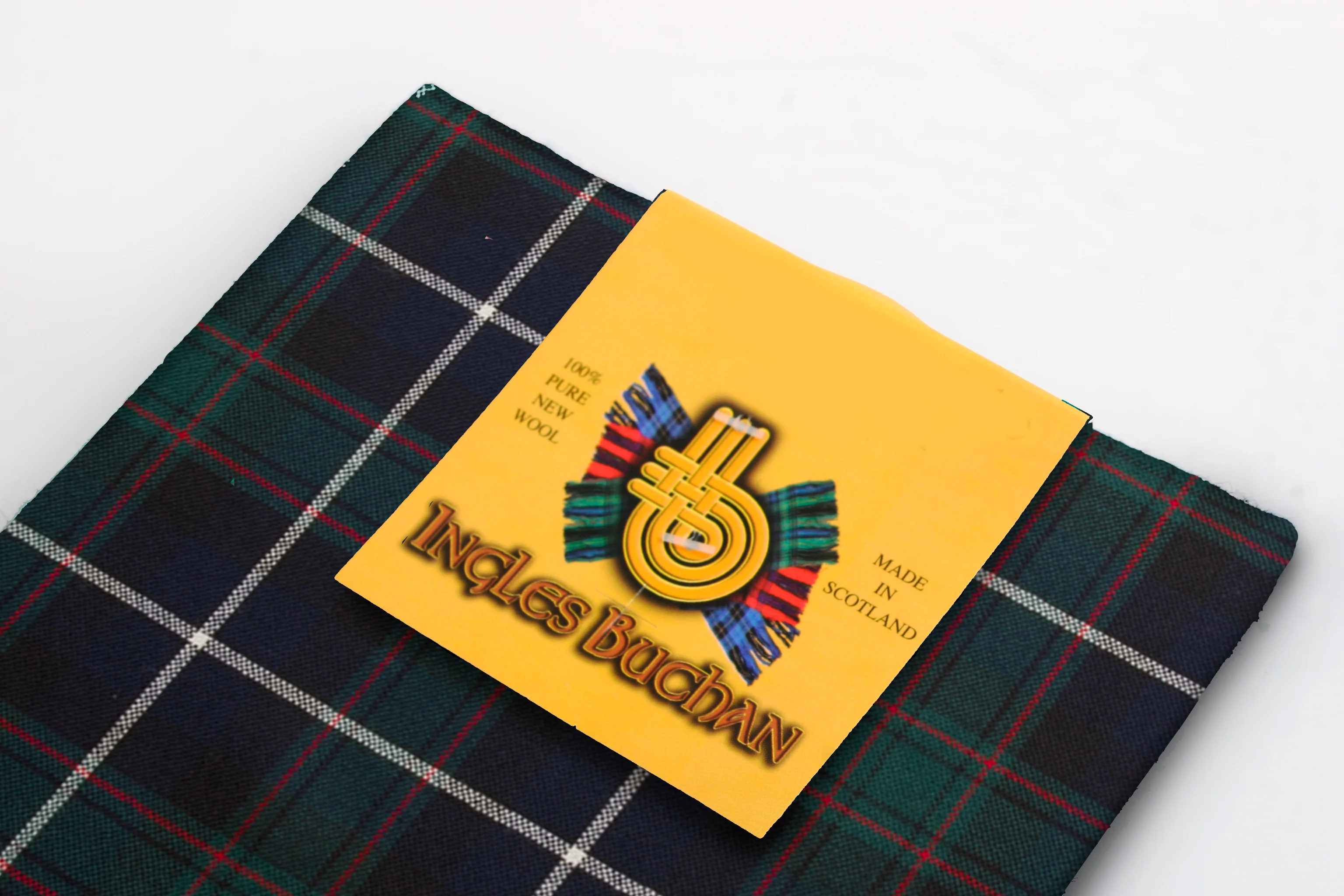 Wool Scarf in MacRae Hunting Modern Tartan - Image 2