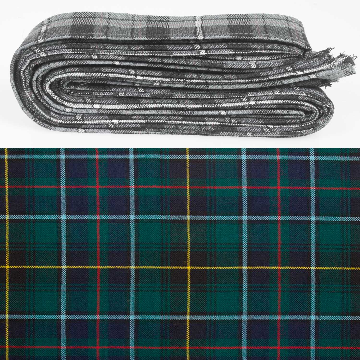 Wool Strip Ribbon in MacInnes Modern Tartan - 5 Strips, Choose your Width