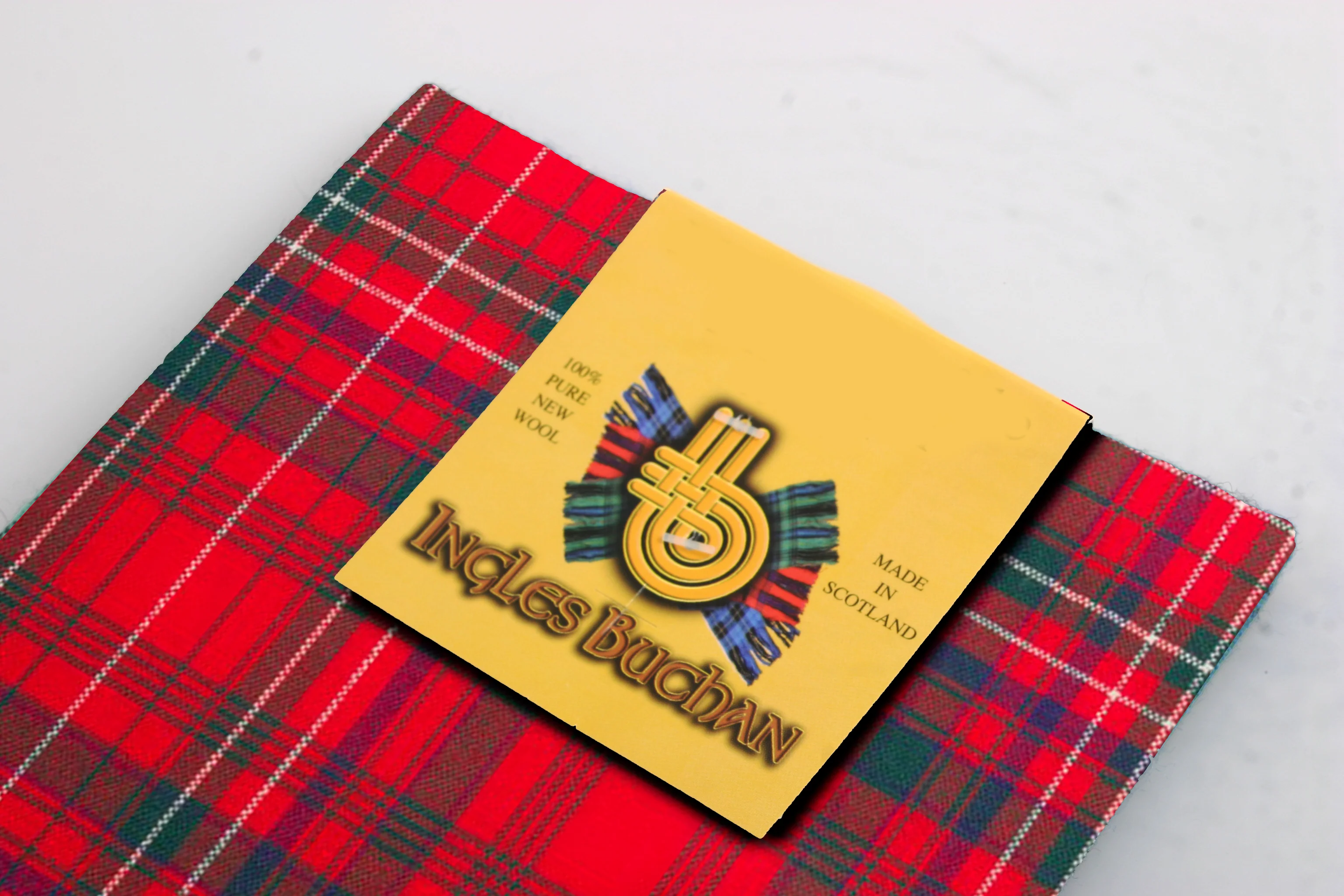 Wool Tartan Pocket Square in MacDonald of Staffa Tartan