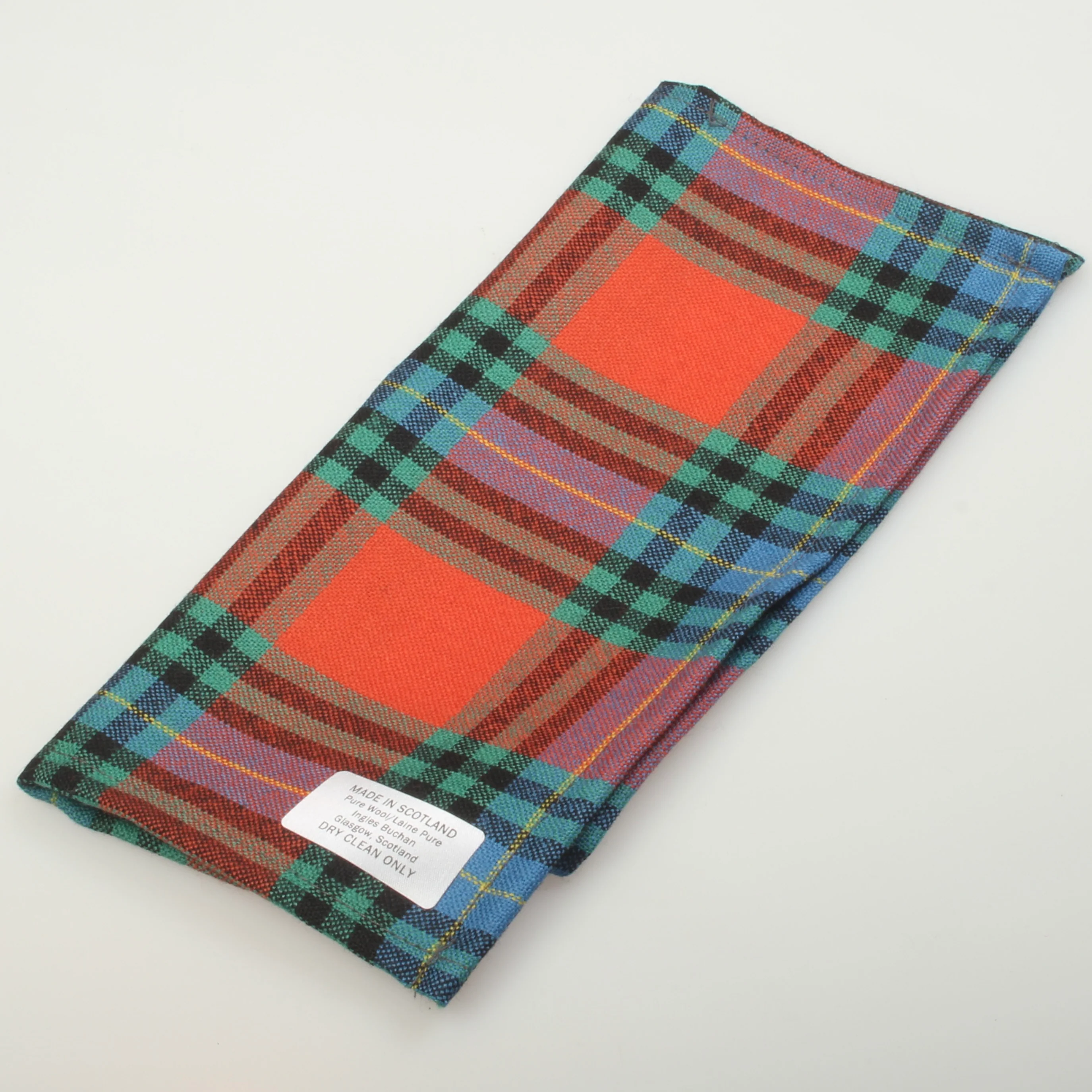 Wool Tartan Pocket Square in MacLay Tartan